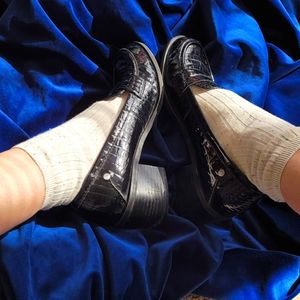 Vintage 90s Snake Loafers